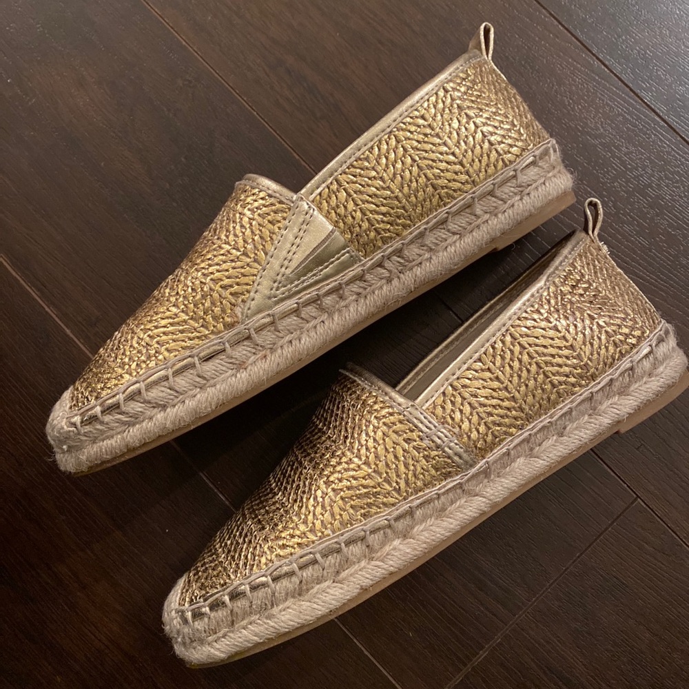 New Sam Edelman Women's Khloe Mules Flats Gold